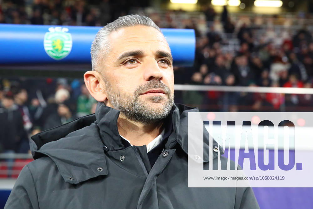 RB Leipzig Sporting Lisbon Champions League Leipzig, 22 01 2025, Red Bull Arena, Football, Men, Season 2024 2025, UEFA Champions League, Matchday 7 , RB Leipzig Sporting Lisbon , In the picture Coach Rui Borges Sporting CP ,