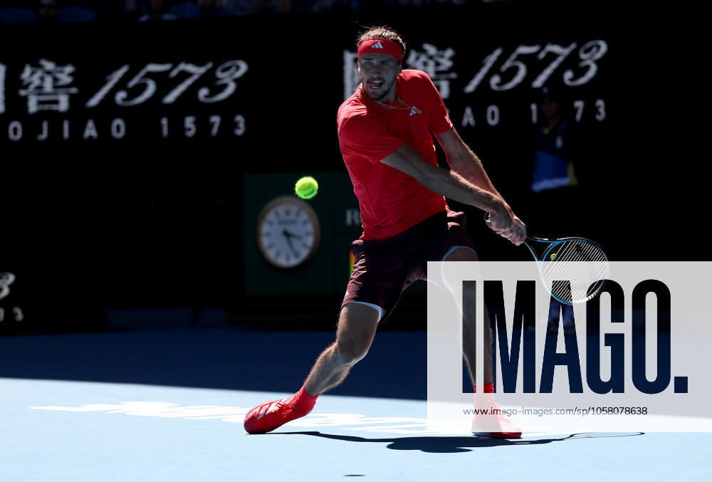Alexander Zverev of Germany in action Australian Open, Day Thirteen, Tennis, Melbourne Park, Melbourne, Australia - 24 Jan 2025