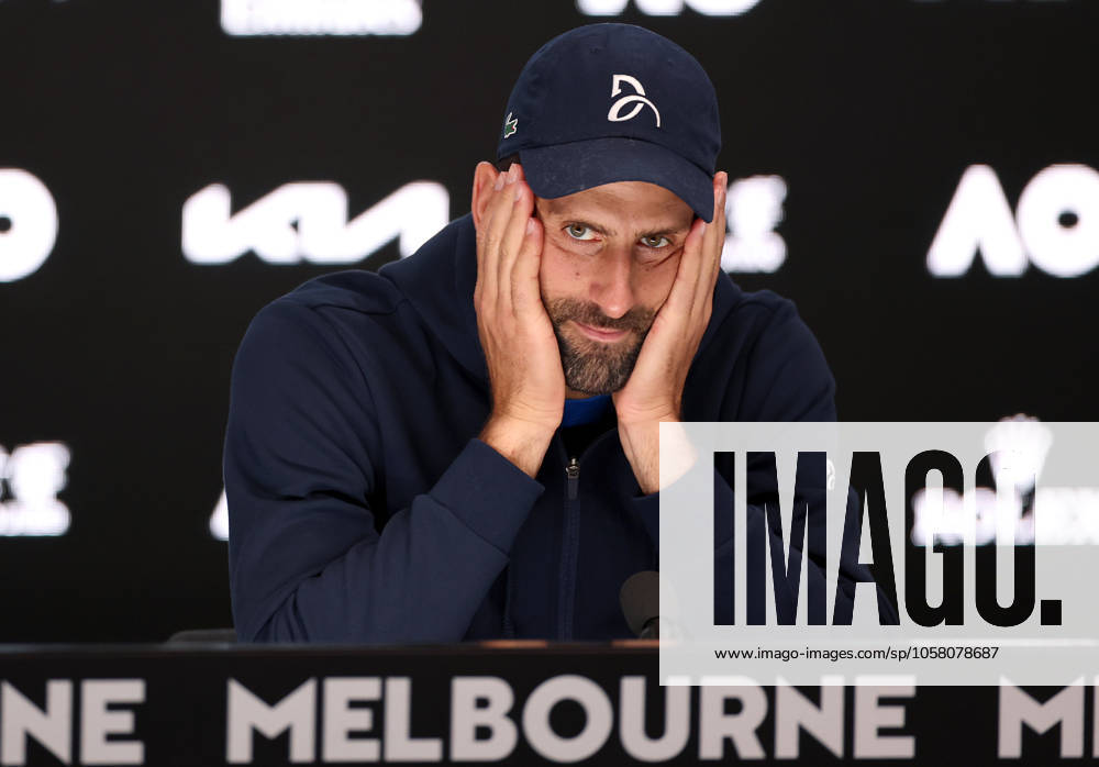 KW04 Novak Djokovic of Serbia speaks to press following his retirement Australian Open, Day Thirteen, Tennis, Melbourne Park, Melbourne, Australia - 24 Jan 2025