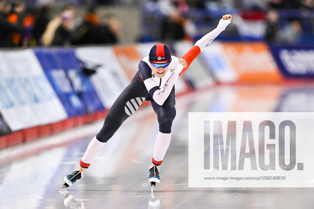 Martina Sablikova (CZE) races during the 1500m Women Division A at ISU World Cup Speed skating, Eisschnelllauf 3 on January 25, 2025 at Olympic Oval in Calgary, AB, Canada (Photo by David Kirouac) Calgary Olympic Oval AB Canada