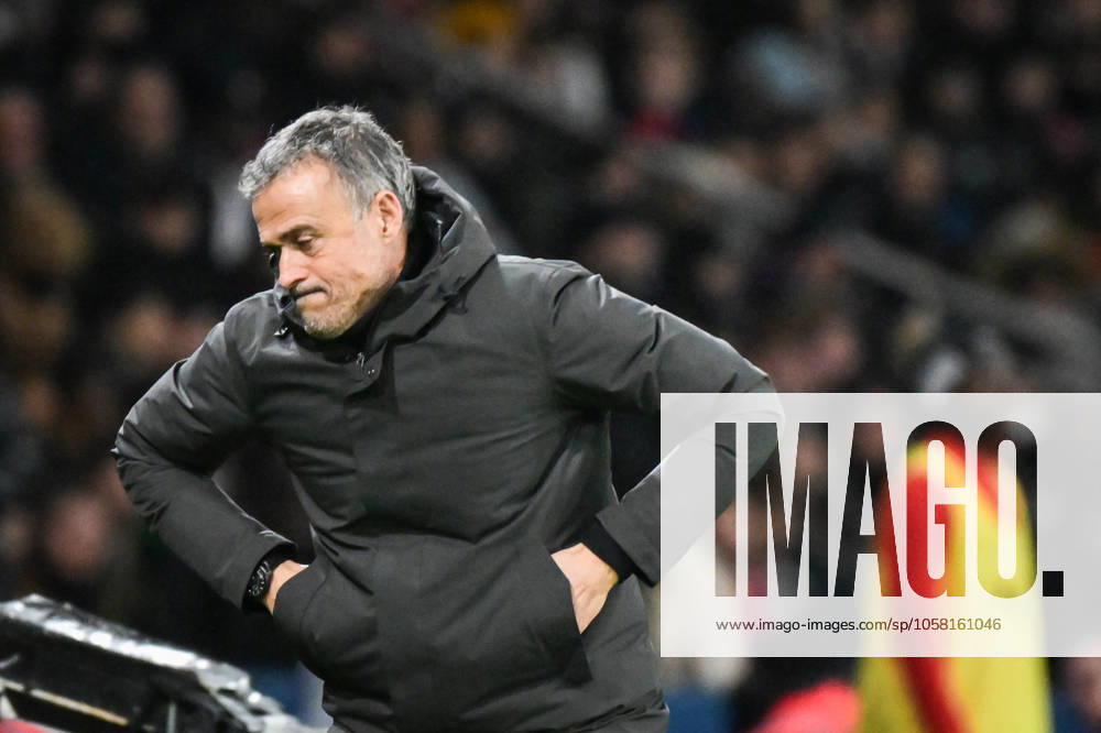 Ligue 1 PSG vs Stade de Reims - FA Paris Saint-Germain’s head coach Luis Enrique reacts during the French L1 football match between Paris Saint-Germain and Stade de Reims at the Parc des Princes stadium in Paris on January 25, 2025. Photo by Firas Abdullah ABACAPRESS.COM Paris Île-de-France France