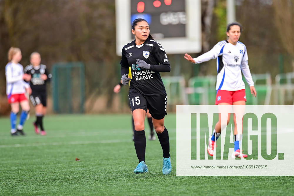 Soccer I Women I Season 2024 2025 I Test match I Hamburger SV Kolding IF I 25 01 2025 Close-up, single photo, cropped, portrait, portrait, single photo, single photo, body Sofie Tranholm 15, Kolding IF