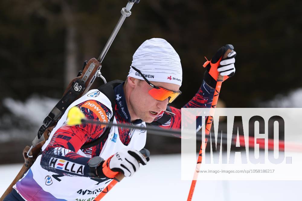 BIATHLON - IBU WC Antholz ANTHOLZ,ITALY,26.JAN.25 - BIATHLON - IBU World Cup, 12.5km pursuit, men. Image shows Felix Leitner (AUT). GEPAxpictures Geieregger