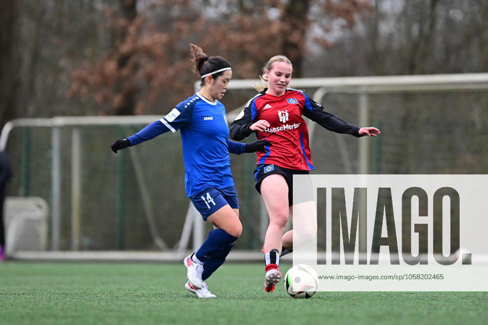 Soccer I Women I Season 2024 2025 I Test match I Hamburger SV 1 FFC Turbine Potsdam I 26 01 2025 Sara Ito 14, 1 FFC Turbine Potsdam Jonna Maj Wrede HSV Norderstedt Paul Hauenschild Sportanlage Schleswig Holstein Germany