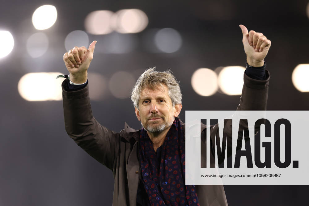Fulham gegen Manchester United 26. Januar 2025, London Premier League Fußball Fulham gegen Manchester United Ehemaliger Torwart Edwin van der Sar Foto Jacques Feeney Abseits London UK