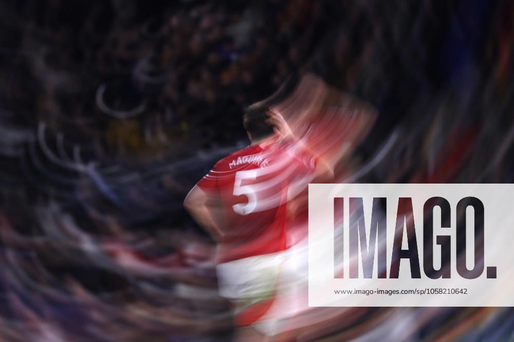 Fulham gegen Manchester United 26. Januar 2025, London Premier League Fußball Fulham gegen Manchester United Harry Maguire von Manchester United Foto Jacques Feeney Abseits London UK