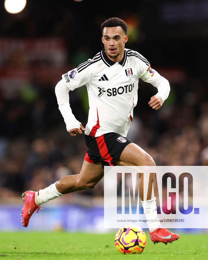 Fulham gegen Manchester United 26. Januar 2025, London Premier League Fußball Fulham gegen Manchester United Antonee Robinson von Fulham Foto Jacques Feeney Abseits London UK