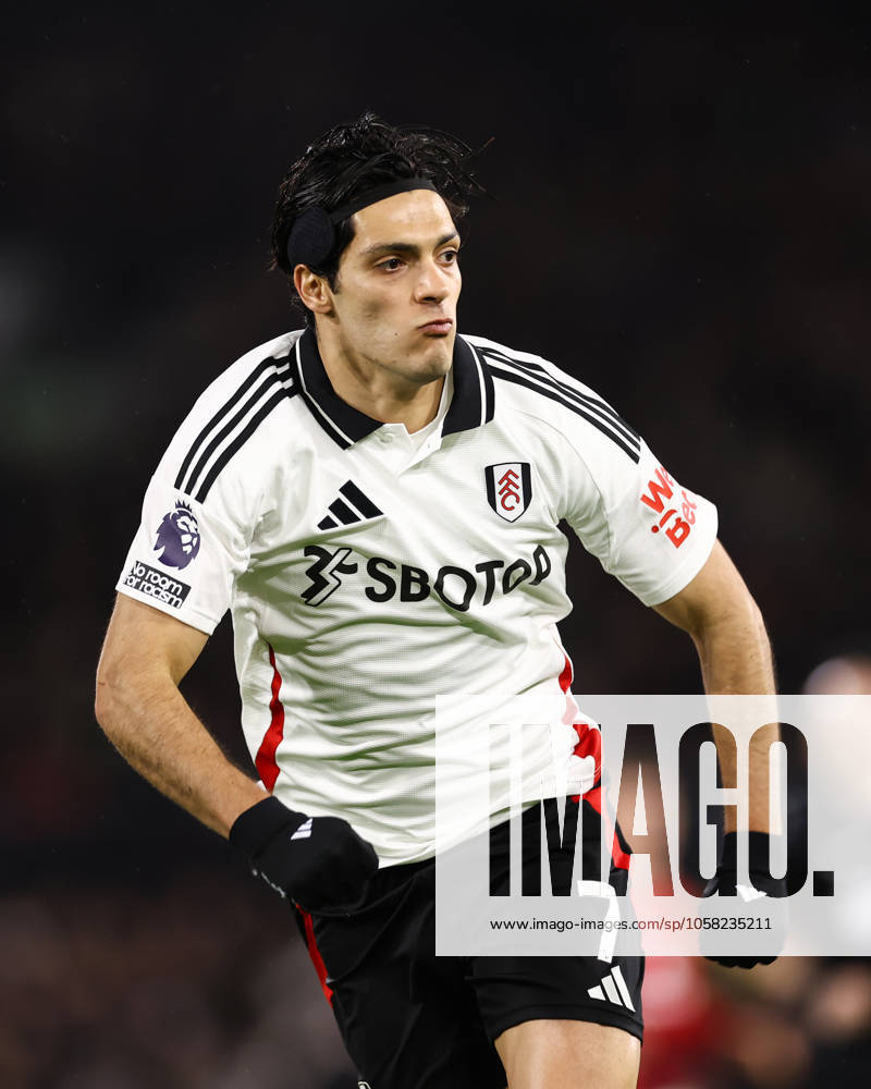 Fulham gegen Manchester United 26. Januar 2025, London Premier League Fußball Fulham gegen Manchester United Raul Jimenez von Fulham Foto Jacques Feeney Abseits London UK