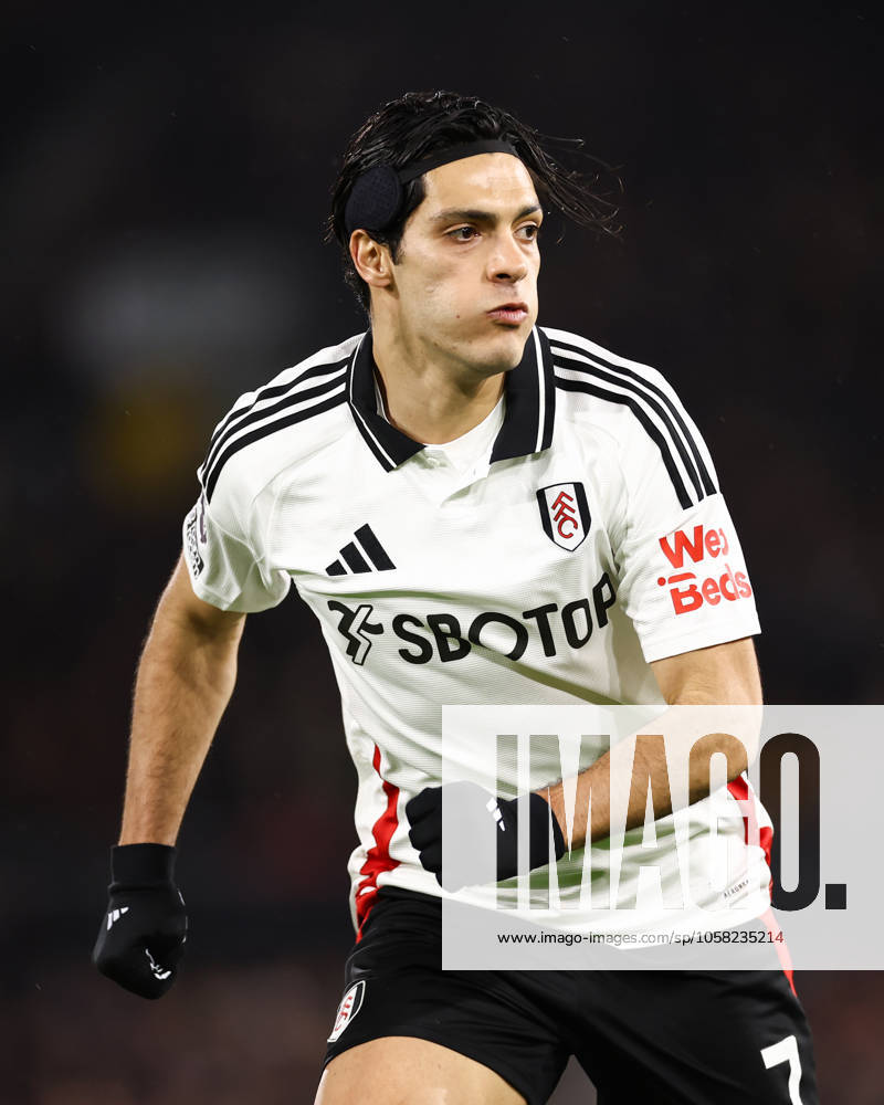 Fulham gegen Manchester United 26. Januar 2025, London Premier League Fußball Fulham gegen Manchester United Raul Jimenez von Fulham Foto Jacques Feeney Abseits London UK