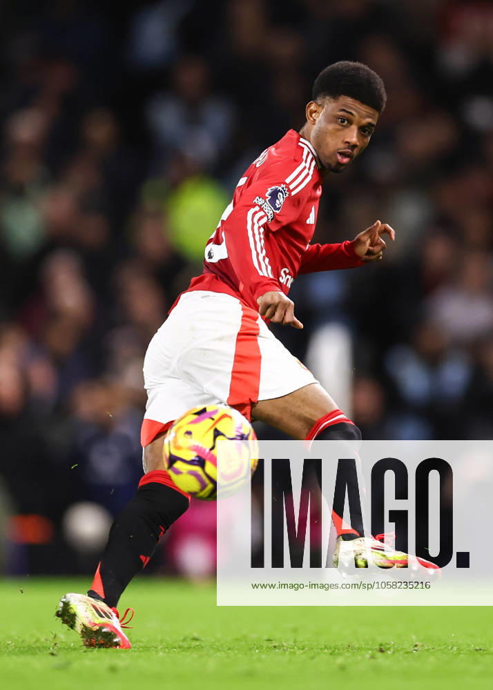 Fulham gegen Manchester United 26. Januar 2025, London Premier League Fußball Fulham gegen Manchester United Amad Diallo von Manchester United Foto Jacques Feeney Abseits London UK