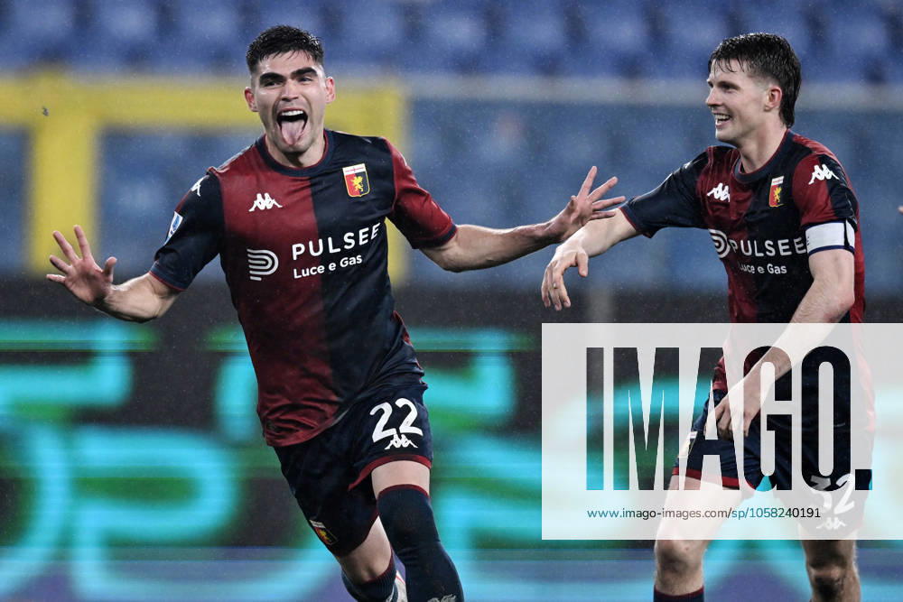 KW05 Db Genova 27 01 2025 - campionato di calcio serie A Genoa-Monza foto Daniele Buffa Image nella foto: esultanza gol Johan Vasquez
