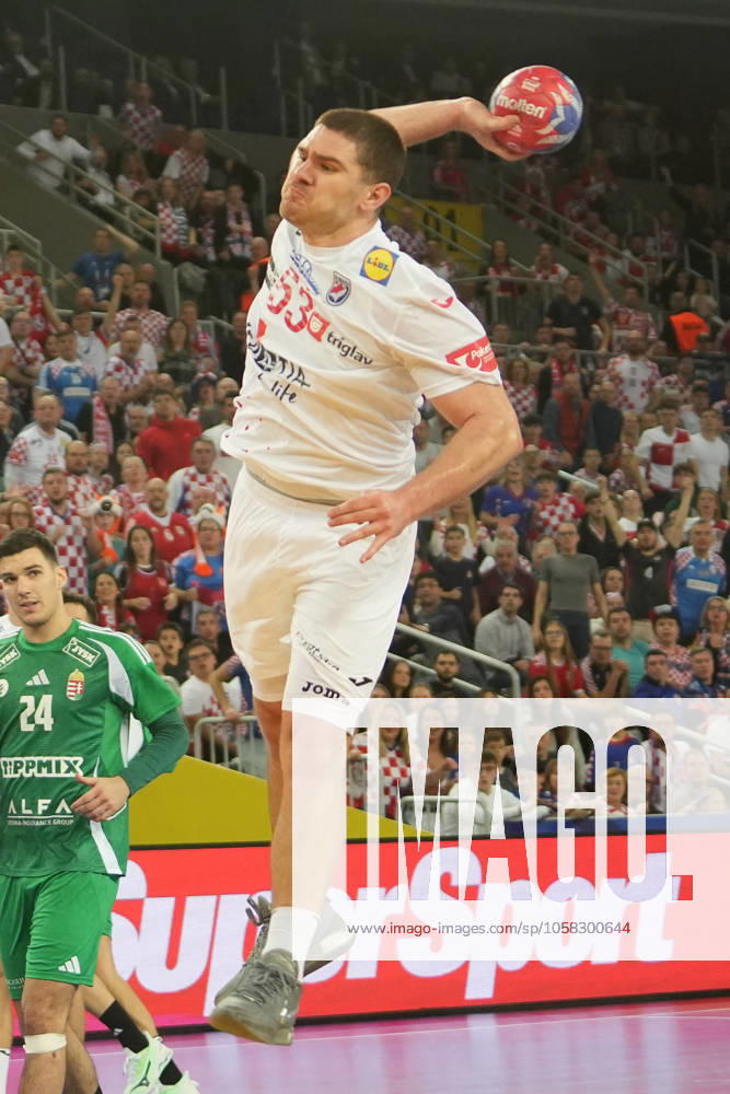 Handball - IHF Men s World Championship, WM, Weltmeisterschaft Croatia v Hungary 53 Josip SIPIC of Croatia during the IHF Men s World Championship 2025, Quarter-Finals Handball match between Croatia and Hungary on 28 January 2025 at Arena Zagreb in Zagreb, Croatia. Photo by Laurent Lairys DPPI ABACAPRESS.COM Zagreb Croatia