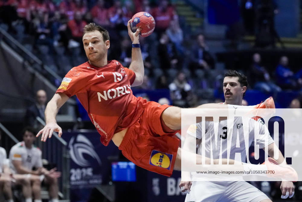 Men s Handball World Championship 2025 Semi final Denmark Portugal Fornebu 20250131 Denmark s Mathias Gidsel during the semi final of the World Handball Championship between Denmark and Portugal in Unity Arena Photo Stian Lysberg Solum NTB Fornebu Norway RESTRICTED USE FOR BETTING COMPANIES