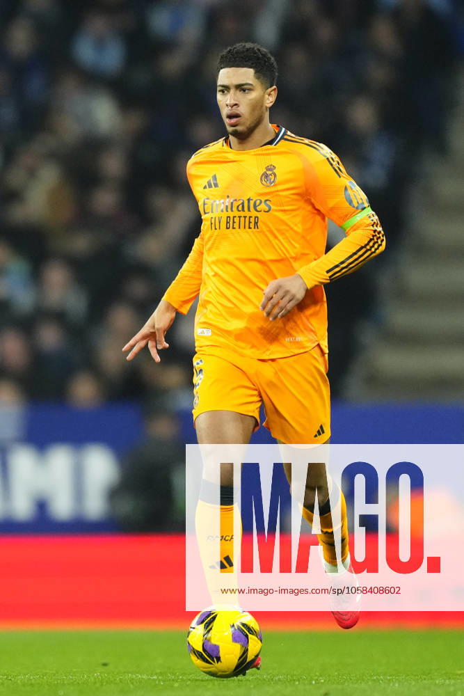 RCD Espanyol de Barcelona v Real Madrid CF - La Liga EA Sports Jude Bellingham central midfield of Real Madrid and England during the LaLiga match between RCD Espanyol de Barcelona and Real Madrid CF at RCDE Stadium on February 1, 2025 in Barcelona, Spain. Barcelona Spain