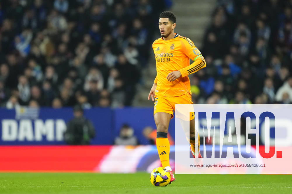 RCD Espanyol de Barcelona v Real Madrid CF - La Liga EA Sports Jude Bellingham central midfield of Real Madrid and England during the LaLiga match between RCD Espanyol de Barcelona and Real Madrid CF at RCDE Stadium on February 1, 2025 in Barcelona, Spain. Barcelona Spain