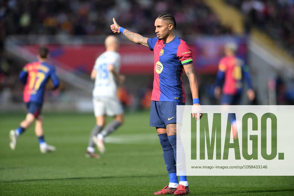 FC Barcelona, Barca v DEPORTIVO ALAVES. OLIMPIC STADIUM LLUIS COMPANYS. MONTJUIC,BARCELONA. February 2,2025 FC BARCELONA vs DEPORTIVO ALAVES. February 2, 2025 Raphina (11) of FC Barcelona during the match between FC Barcelona and Deportivo Alaves corresponding to the twenty two day of La Liga EA Sports at Olimpic Stadium Lluis Companys of Montjuic in Barcelona, Spain. Barcelona ESP