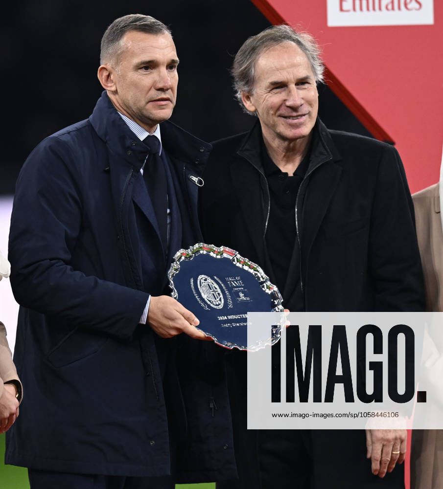 Db Milano 02 02 2025 - campionato di calcio serie A Milan-Inter foto Daniele Buffa Image nella foto: Andryi Shevkenko-Franco Baresi