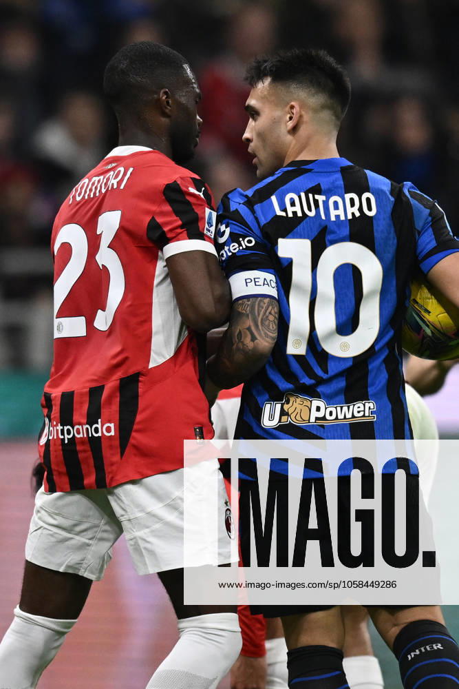Db Milano 02 02 2025 - campionato di calcio serie A Milan-Inter foto Daniele Buffa Image nella foto: Lautaro Martinez-Fikayo Tomori