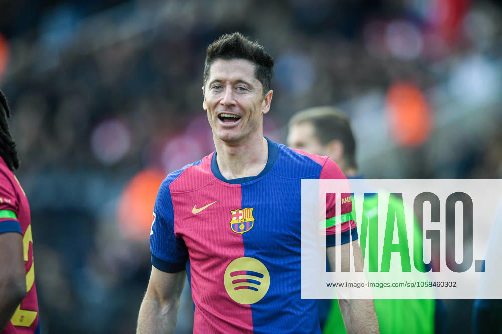 FC Barcelona, Barca v DEPORTIVO ALAVES. OLIMPIC STADIUM LLUIS COMPANYS. MONTJUIC,BARCELONA. February 2,2025 FC BARCELONA vs DEPORTIVO ALAVES. February 2, 2025 Robert Lewandowski (9) of FC Barcelona celebrates scoring his team s first goal during the match between FC Barcelona and Deportivo Alaves corresponding to the twenty two day of La Liga EA Sports at Olimpic Stadium Lluis Companys of Montjuic in Barcelona, Spain. Barcelona ESP