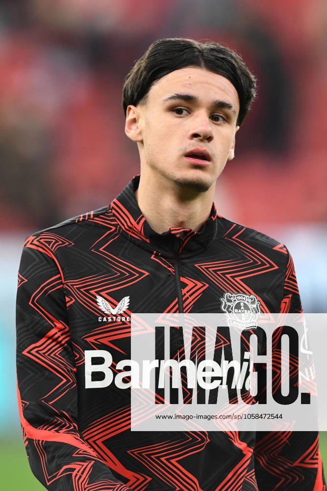 Kerim Sam Alajbegovic Bayer 04 Leverkusen GER, Bayer 04 Leverkusen vs TSG 1899 Hoffenheim, Football, Bundesliga, Matchday 20, Season 2024 2025, 02 02 2025 DFL REGULATIONS PROHIBIT ANY USE OF PHOTOGRAPHS AS IMAGE SEQUENCES AND OR QUASI VIDEO GER, Bayer 04 Leverkusen vs TSG 1899 Hoffenheim, Football, Bundesliga, Matchday 20, Season 2024 2025, 02 02 2025 Leverkusen