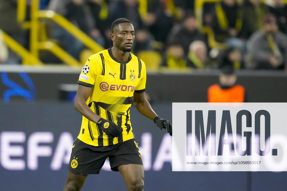 Serhou Guirassy Borussia Dortmund looks on during the UEFA Champions League 2024 25 League Phase MD8 match between Borussia Dortmund and FC Shakhtar Donetsk at Signal Iduna Park on January 29, 2025 in Dortmund, Germany Defodi 001 20250129 1321091 Defodi-001