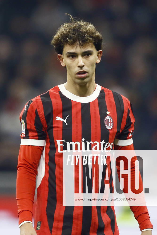 JOAO FELIX SEQUEIRA, Milan, Coppa Italia, Italian Cup, 2024-25, Milan vs Roma 3-1, 05-02-2025, Azione, Action, Single shot COPPA ITALIA 2024-25 MILAN-ROMA 3-1