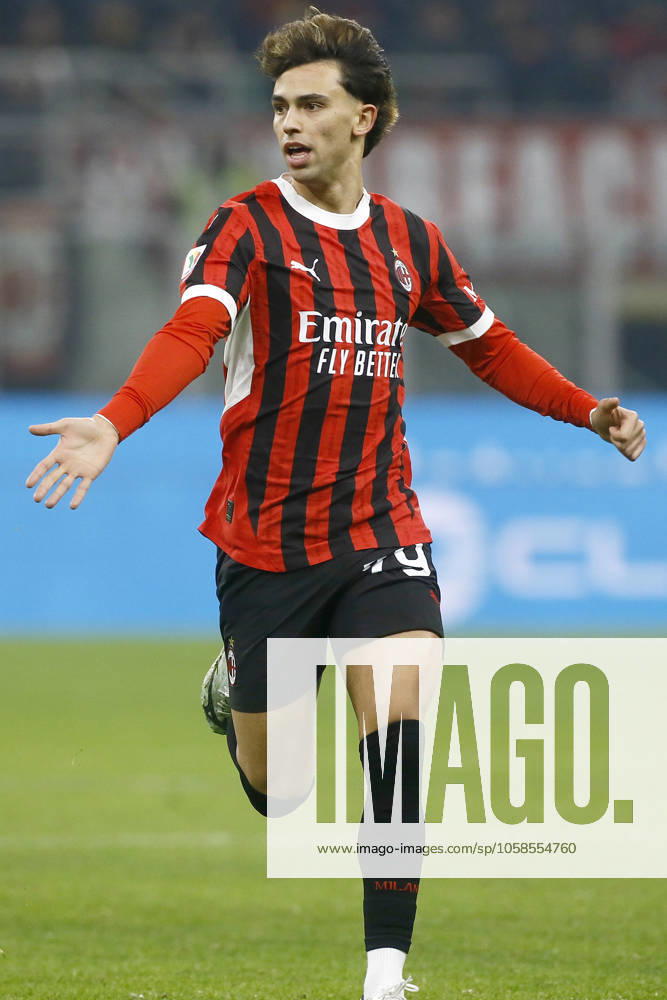 JOAO FELIX SEQUEIRA, Milan, Coppa Italia, Italian Cup, 2024-25, Milan vs Roma 3-1, 05-02-2025, Azione, Action, Single shot COPPA ITALIA 2024-25 MILAN-ROMA 3-1