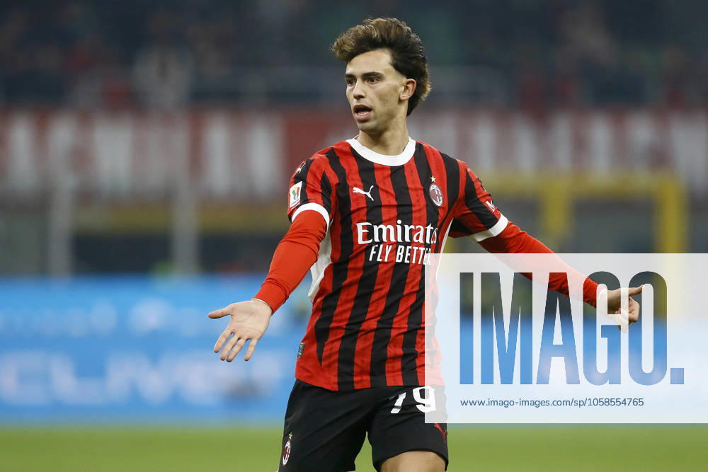 JOAO FELIX SEQUEIRA, Milan, Coppa Italia, Italian Cup, 2024-25, Milan vs Roma 3-1, 05-02-2025, Azione, Action, Single shot COPPA ITALIA 2024-25 MILAN-ROMA 3-1