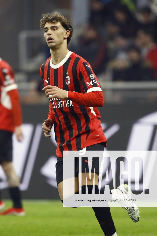 JOAO FELIX SEQUEIRA, Milan, Coppa Italia, Italian Cup, 2024-25, Milan vs Roma 3-1, 05-02-2025, Azione, Action, Single shot COPPA ITALIA 2024-25 MILAN-ROMA 3-1