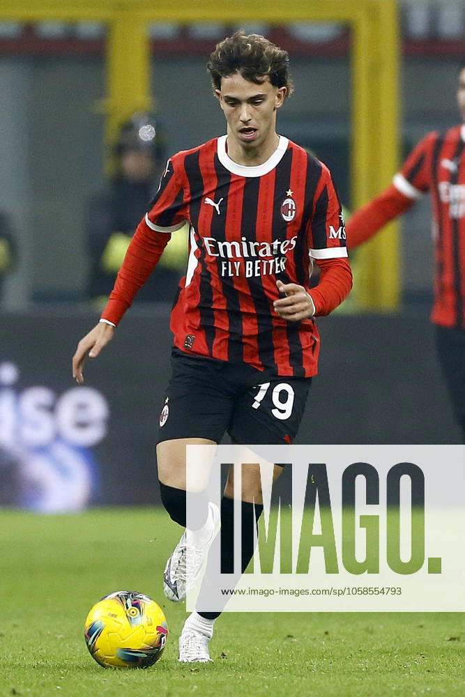 JOAO FELIX SEQUEIRA, Milan, Coppa Italia, Italian Cup, 2024-25, Milan vs Roma 3-1, 05-02-2025, Azione, Action, Single shot COPPA ITALIA 2024-25 MILAN-ROMA 3-1