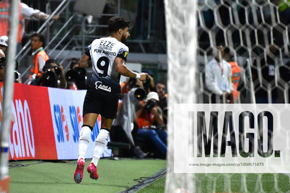 Palmeiras x Corinthians SÃO PAULO, SP - 06.02.2025: PALMEIRAS X CORINTHIANS - Yuri Alberto, Corinthians player, celebrates the goal during the match between Palmeiras x Corinthians, valid for the seventh round of the 2025 São Paulo Football Championship, this Thursday, (6) at Allianz Parque, SP. (Photo: Roberto Casimiro Fotoarena) x2685546x RobertoxCasimiro