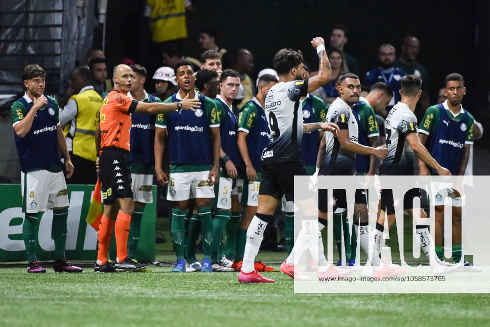 Palmeiras x Corinthians SÃO PAULO, SP - 06.02.2025: PALMEIRAS X CORINTHIANS - Yuri Alberto, Corinthians player, celebrates the goal during the match between Palmeiras x Corinthians, valid for the seventh round of the 2025 São Paulo Football Championship, this Thursday, (6) at Allianz Parque, SP. (Photo: Roberto Casimiro Fotoarena) x2685667x RobertoxCasimiro