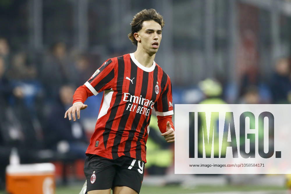 JOAO FELIX SEQUEIRA, Milan, Coppa Italia, Italian Cup, 2024-25, Milan vs Roma 3-1, 05-02-2025, Azione, Action, Single shot COPPA ITALIA 2024-25 MILAN-ROMA 3-1