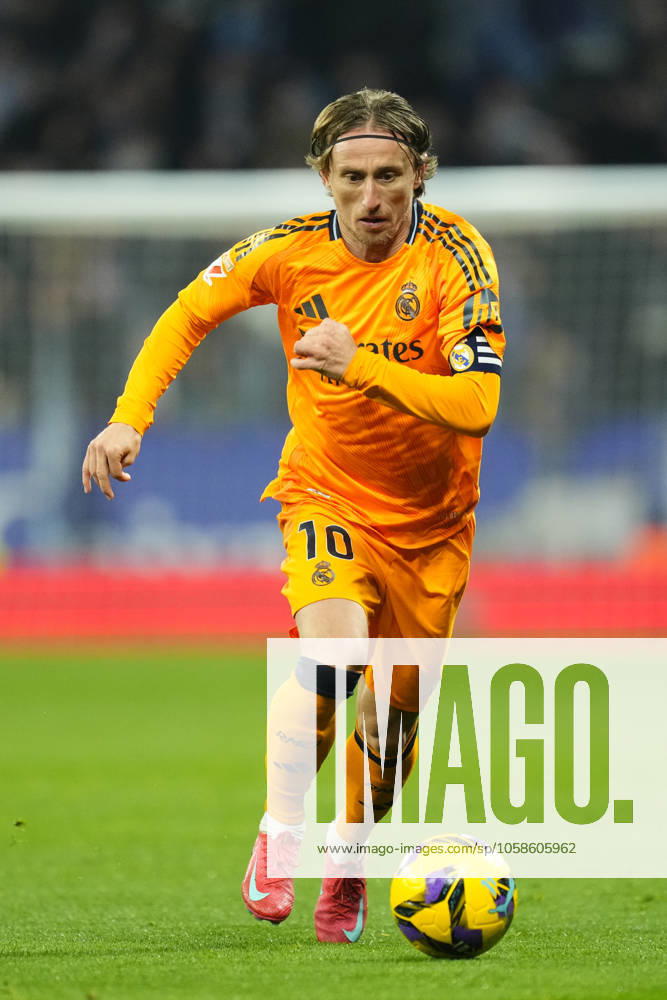 RCD Espanyol de Barcelona v Real Madrid CF - La Liga EA Sports Luka Modric central midfield of Real Madrid and Croatia during the LaLiga match between RCD Espanyol de Barcelona and Real Madrid CF at RCDE Stadium on February 1, 2025 in Barcelona, Spain. Barcelona Spain
