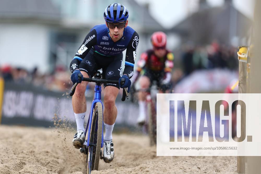 Dutch Lars Van Der Haar pictured in action during the men elite race of the Noordzeecross cyclocross cycling event in Middelkerke, the eighth and last race of the Superprestige competition on Saturday 08 February 2025. DAVIDxPINTENS x111987209x