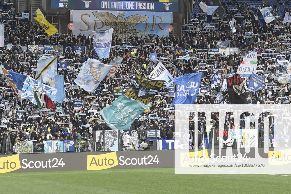 Lazio supporter during the Serie A Enilive soccer match between SS Lazio and Monza at the Rome s Olympic stadium, Italy - Sunday, February 09, 2025. - Soccer.