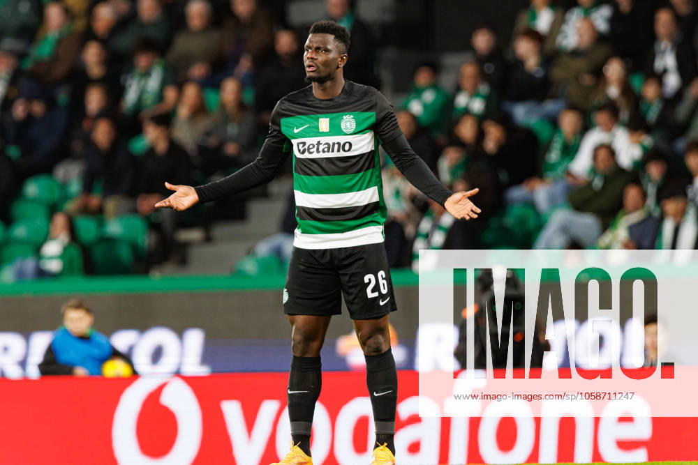 Ousmane Diomande seen during Liga Portugal game between teams of Sporting CP and SC Farense at Estadio Jose Alvalade (Maciej Rogowski) Lisbon Estadio Jose Alvalade Portugal