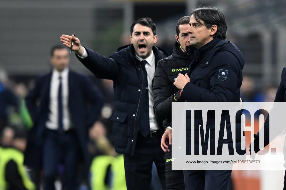 Db Milano 10 02 2025 - campionato di calcio serie A Inter-Fiorentina foto Daniele Buffa Image nella foto: Simone Inzaghi-Raffaele Palladino