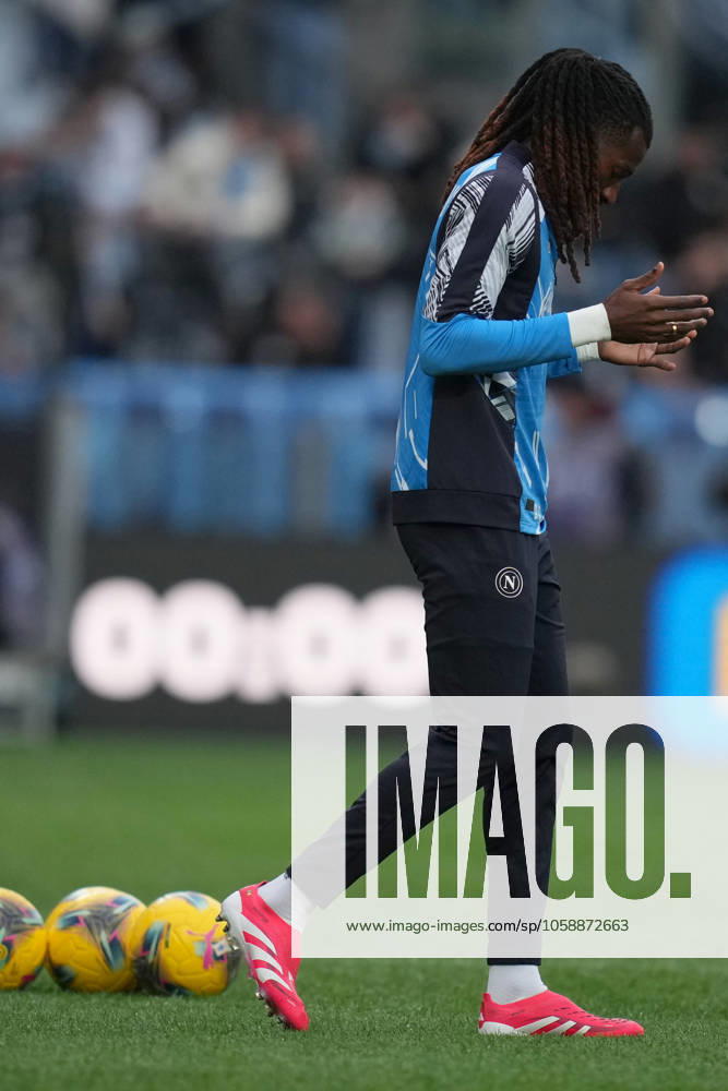 Napolis Andre-Frank Zambo Anguissa during the Serie A EniLive soccer match between Lazio and Napoli at the Rome s Olympic stadium, Italy - Saturday February 15, 2025 - Soccer ( Photo by Alfredo Falcone LaPresse )