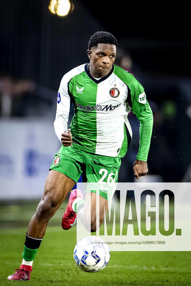 Feyenoord Rotterdam midfielder Givairo Read during the match NAC Feyenoord at the Rat Verlegh stadium for the Dutch Eredivisie season 2024 2025 in BREDA, Netherlands on 15 february 2025, photo by Marcel van Dorst EYE4images DeFodi Images Defodi 746 216369 Defodi-746