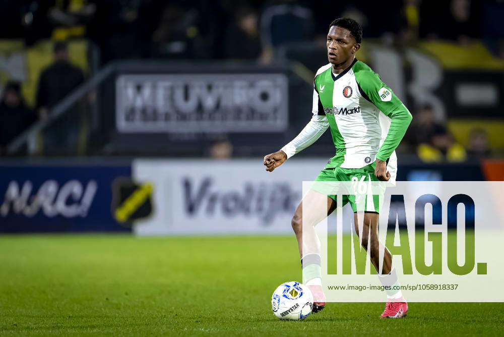 Feyenoord Rotterdam midfielder Givairo Read during the match NAC Feyenoord at the Rat Verlegh stadium for the Dutch Eredivisie season 2024 2025 in BREDA, Netherlands on 15 february 2025, photo by Marcel van Dorst EYE4images DeFodi Images Defodi 746 216503 Defodi-746