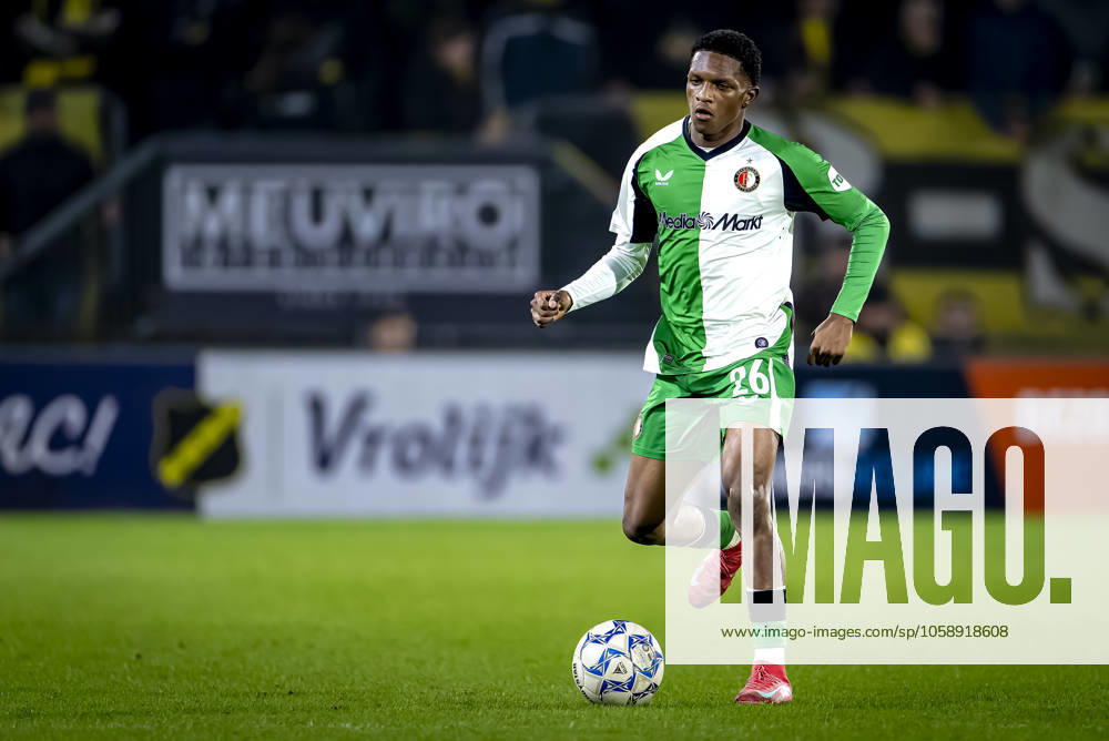 Feyenoord Rotterdam midfielder Givairo Read during the match NAC Feyenoord at the Rat Verlegh stadium for the Dutch Eredivisie season 2024 2025 in BREDA, Netherlands on 15 february 2025, photo by Marcel van Dorst EYE4images DeFodi Images Defodi 746 216497 Defodi-746