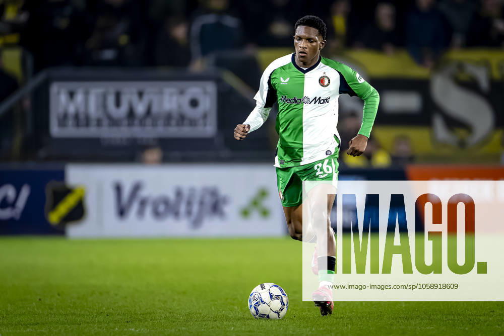 Feyenoord Rotterdam midfielder Givairo Read during the match NAC Feyenoord at the Rat Verlegh stadium for the Dutch Eredivisie season 2024 2025 in BREDA, Netherlands on 15 february 2025, photo by Marcel van Dorst EYE4images DeFodi Images Defodi 746 216498 Defodi-746
