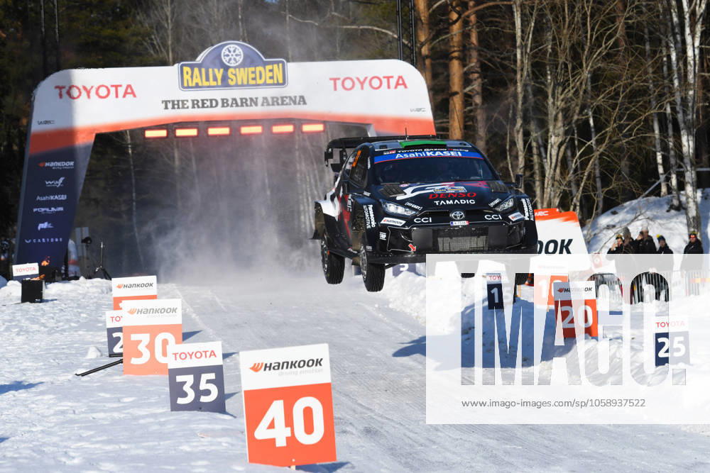 MOTORI - Rally - WRC, Motorsport Rallye, WM Rally Sweden The Driver Elfyn Evans And Co-Driver Scott Martin Of The Team Toyota Gazoo Racing Wrt, Toyota Gr Yaris Rally1 ,They Face 3rd The Day Of The Race,During Fia World Rally Championship Wrc Rally Sweden 2025 16 February,Umea? Sweden Sweden Sweden