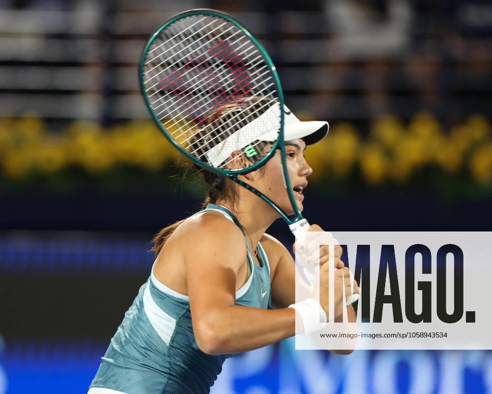 Emma Raducanu, Dubai Duty Free Tennis Championships, Dubai, U.A.E.