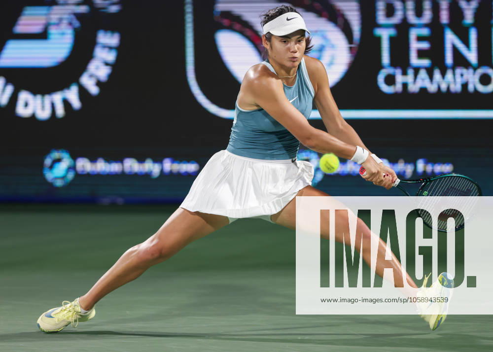 Emma Raducanu, Dubai Duty Free Tennis Championships, Dubai, U.A.E.