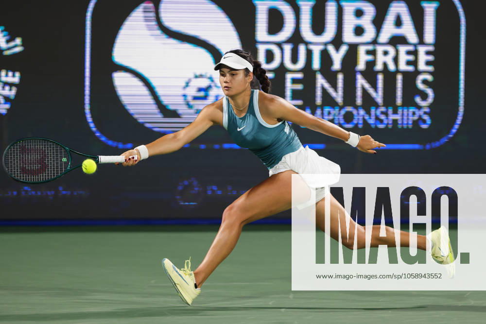 Emma Raducanu, Dubai Duty Free Tennis Championships, Dubai, U A E