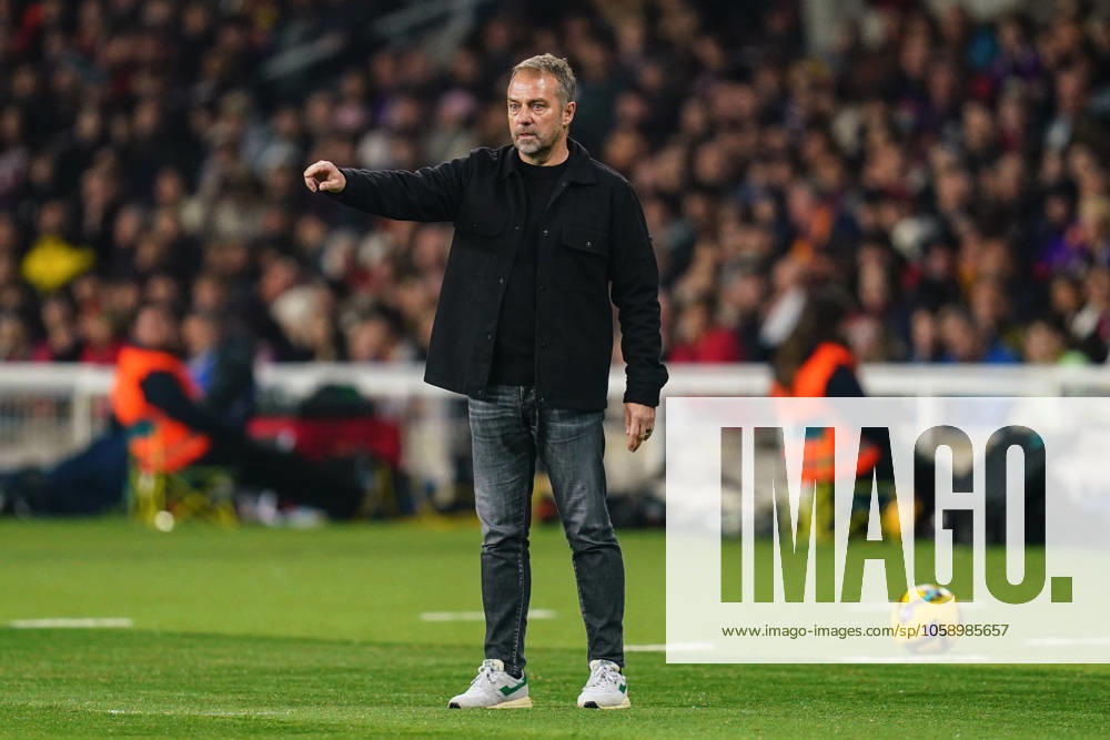 FC Barcelona, Barca Rayo Vallecano. La Liga EA Sports match. Date 24 FC Barcelona head coach Hansi Flick during the La Liga EA Sports match between FC Barcelona and Rayo Vallecano played at Lluis Companys Stadium on February 17, 2025 in Barcelona, Spain. kpng