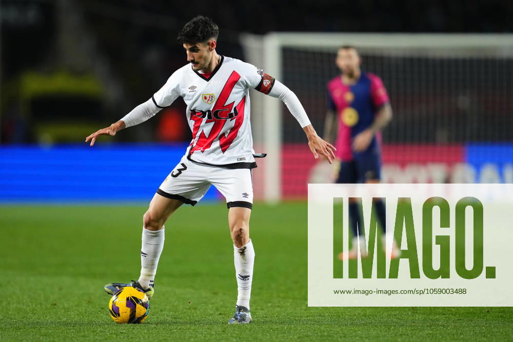 FC Barcelona, Barca Rayo Vallecano. La Liga EA Sports match. Date 24 Pep Chavarria of Rayo Vallecano during the La Liga EA Sports match between FC Barcelona and Rayo Vallecano played at Lluis Companys Stadium on February 17, 2025 in Barcelona, Spain. kpng