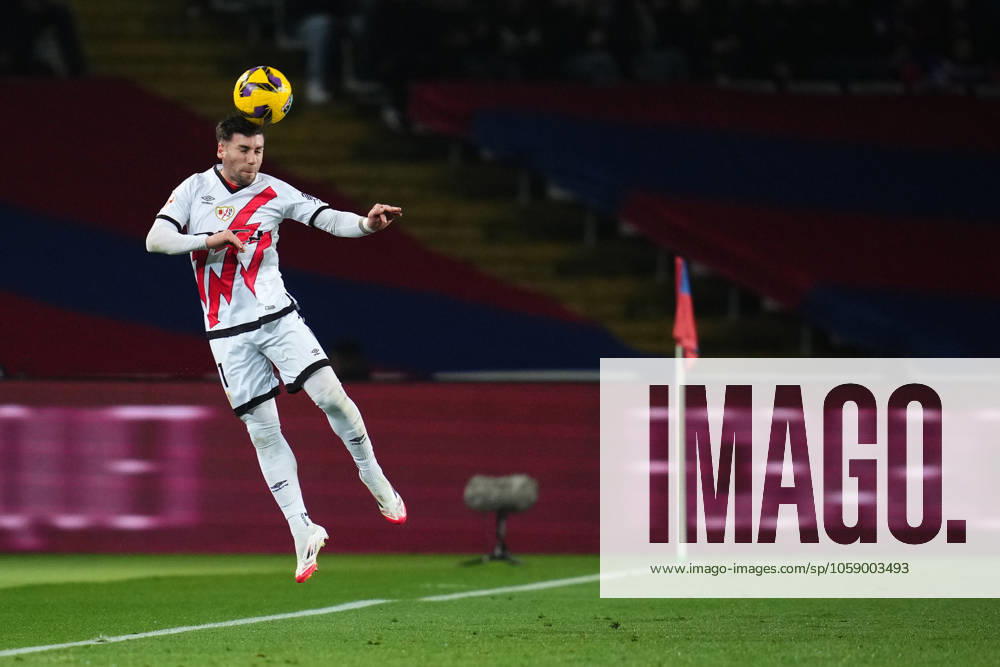 FC Barcelona, Barca Rayo Vallecano. La Liga EA Sports match. Date 24 Adrian Embarba of Rayo Vallecano during the La Liga EA Sports match between FC Barcelona and Rayo Vallecano played at Lluis Companys Stadium on February 17, 2025 in Barcelona, Spain. kpng